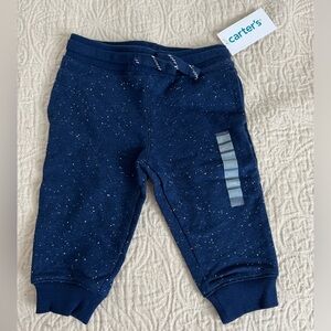 Carters Baby Boys navy fleece joggers